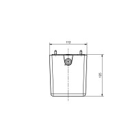 Universal-Set – Hygienespender IT 1000 AW Euro-2 weiß inkl. Batterie-Set und Flaschenadapter Gesamtpaket