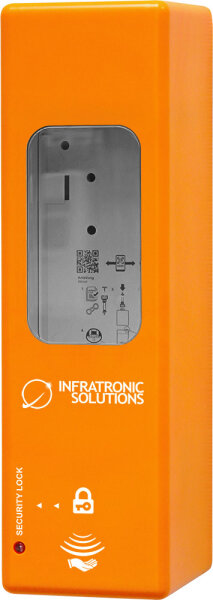 Hygienespender IT 1000 AO Euro-2 orange SONDERFUNKTION: SICHERHEITSFUNKTION