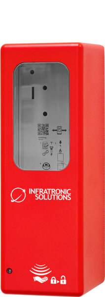 Hygienespender IT 500 AR Euro-2 rot ACCESS CONTROL / ZUTRITTSKONTROLLE