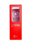 Hygienespender IT 500 AR Euro-2 rot NT mit Ein-und Ausdrehhilfe | Neutralisation