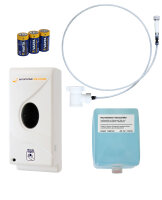 Komplettset für Gipsausfäller – Systemspender IT 1000 AW Euro weiß mit Ein-und Ausdrehhilfe und Anschluss; inkl. 1 Liter Gips-Neutralisationsmittel GRATIS