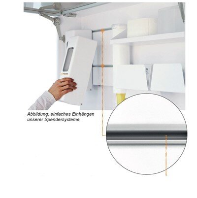 Muster von IS Korpus Rückwandschiene 1000 mm (+/- 0,5 mm)