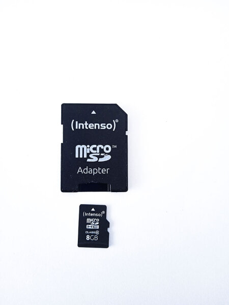 MicroSDHC-Speicherkarte 8GB - Intenso Class 10