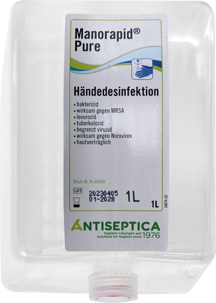 Manorapid® Pure Händedesinfektion, 1000 ml Inhalt