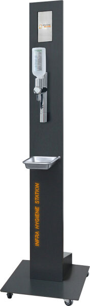 INFRA HYGIENESTATION rollbar mit Multimediapaket für F-Euro (ohne Spender)